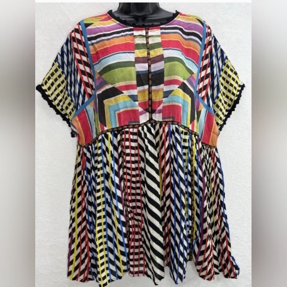 Anthropologie Conditions Apply Kynsa Tunic Top Size Large - Picture 2 of 6